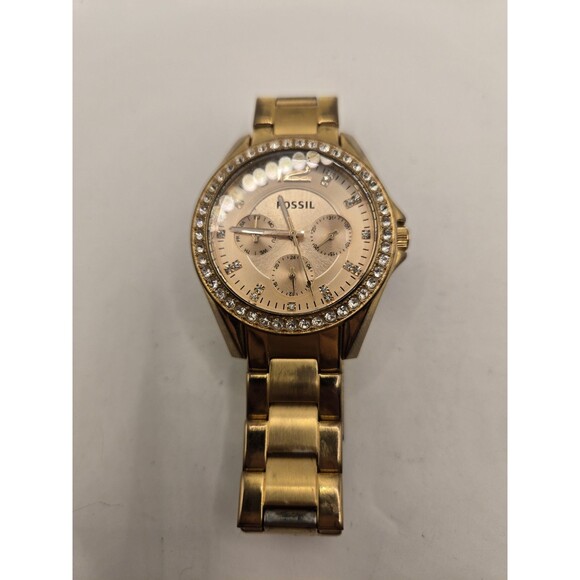 Fossil Riley Multi-Function Rose Gold-plated Ladies Watch ES2811- New Battery. - Picture 7 of 8